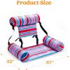 SLOOSH Pool Floats Chairs Adult, 3 Packs Inflatable Lounge Chairs,Blow up Pool Noodles Floats for Adults,Water Floating for Beach Party Summer Water Fun(Stripe)