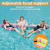 SLOOSH Pool Floats Chairs Adult, 3 Packs Inflatable Lounge Chairs,Blow up Pool Noodles Floats for Adults,Water Floating for Beach Party Summer Water Fun(Stripe)