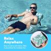SLOOSH Pool Floats Chairs Adult,Inflatable Pool Lounge,Plant Pattern Floating Mat Hammock,Blow up Water Chairs Noodles rafts for Party Summer Water Beach Fun(Tropical leaves)