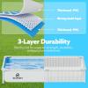 SLOOSH Rectangular Above Ground Pool – 7.5ft x 5.2ft x 16.5inch Outdoor Frame Above Ground Swimming Pool Set Kiddie Pool for Kids Adults