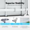 SLOOSH Round Above Ground Pool – 12ft x 30inch Outdoor Round Frame Above Ground Swimming Pool Set for Kids Adults with Filter Pump(15ft x 42inch)