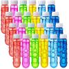 Sloosh 24 Pack 2oz Bubble Liquid Clear Bottle with Wand Set for Kids, Summer Bubble Fun Activity, Easter, and Assortment Party Favors(Whorl)