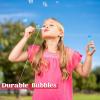 Sloosh 24 Pack 2oz Bubble Liquid Clear Bottle with Wand Set for Kids, Summer Bubble Fun Activity, Easter, and Assortment Party Favors(Whorl)