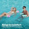 Sloosh 3 Pack 4-in-1 Inflatable Pool Floats – Water Hammock Lounges, Multi-Purpose Swimming Pool Accessories (Saddle, Lounge Chair, Drifter) for Pool, Lake, Outdoor, Beach(Orange/Red/Blue)