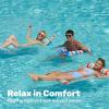 Sloosh 3 Pack 4-in-1 Inflatable Pool Floats – Water Hammock Lounges, Multi-Purpose Swimming Pool Accessories (Saddle, Lounge Chair, Drifter) for Pool, Lake, Outdoor, Beach(Cyan/Red/Dark Blue)