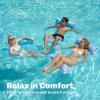 Sloosh 3 Pack Inflatable Pool Float Hammock, Water Lounges, Multi-Purpose Swimming Pool Accessories (Saddle, Lounge Chair, Hammock, Drifter), Lake, Outdoor, Beach(Cyan/Purple/Green)