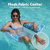 Sloosh 3 Pack Inflatable Pool Float Hammock, Water Lounges, Multi-Purpose Swimming Pool Accessories (Saddle, Lounge Chair, Hammock, Drifter), Lake, Outdoor, Beach(Cyan/Purple/Green)
