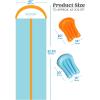 Sloosh 32.5ft Water Slide with 2 Inflatable Boards,Double Lane Lawn Water Slip Sprinkler Long Slides with for Kids Adults Backyard Summer Outdoor Toy
