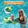 Sloosh Baby Swimming Floats with Removable Sun Canopy, Inflatable Baby Pool Float, Sea Turtle Design Infant Swim Float Ring Swimming Pool Accessories for Age 6-36 Months(Large)