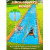 Sloosh Double Lane Water Slide,25ft x 6ft Heavy Duty Water Slip Lawn Slide with Sprinkler and 2 Inflatable Boards for Adult Kids Party Summer Yard Outdoor Play Activities