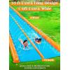 Sloosh Double Lane Water Slide,25ft x 6ft Heavy Duty Water Slip Lawn Slide with Sprinkler and 2 Inflatable Boards for Adult Kids Party Summer Yard Outdoor Play Activities