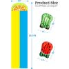 Sloosh Water Slides with 2 Inflatable Boards,22.5ft Double Lane Splash Slip Lawn Water Slide with Advanced Sprinklers Summer Toy for Kids Adults Fun Backyard Summer Outdoor, Shark(Orange)