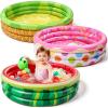 3 Pack 45″ X 10″ Inflatable Kiddie Pools, Watermelon & Pineapple & Cupcake Swimming Pool for Kids Seasonal Merriment, Indoor&Outdoor Water Pool Baby Swimming Pool Pit Ball Pool