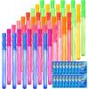 JOYIN 14.6″ Big Bubble Wand Set(18 Pack 9 Colour) with Concentrated Solution Refills, Giant Bubble Wands Toy for Kids Birthday Summer Toy Party Favors, Outdoor Activity Bathroom Bath Toys