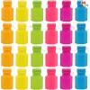 JOYIN 24 Pcs Mini Bubble Wands Assortment Party Favors Toys for Kids Child, Summer Gifts Bubbles Fun Toys,Wedding, Bath Time,Summer Outdoor Gifts for Girls Boys(Solid Color)