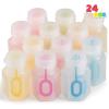 JOYIN 24 Pcs Mini Bubble Wands Assortment Party Favors Toys for Kids Child, Summer Gifts Bubbles Fun Toys,Wedding, Bath Time,Summer Outdoor Gifts for Girls Boys(Transparent)