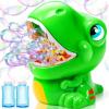 JOYIN Dinosaur Bubble Machine, Bubble Machine Gun Blower with Solutions for Kids, Summer Outdoor Indoor Toy, Dinosaur Party Favor, Kids Birthday Gift (Green)(Green)