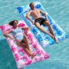 SLOOSH 2-Pack Inflatable Pool Floats Mat – XL Pool Floaties Adults Size with Headrest, Sun Tanning Raft Lake Beach Swimming Pool Party Toys Floating Lounge Above Water Keep Cool(Blue/Pink)