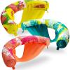 SLOOSH Inflatable Pool Noodle Chair, 3 Packs Pool Floats Noodle Sling Floatie, Swimming Party Floating Chair for Adult Party Summer Water Fun(Leaf)
