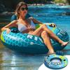 SLOOSH Inflatable River Tubes Float – Heavy Duty Pool Tube Floats for Adults Floating(Blue)