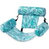SLOOSH Pool Floats Chairs Adult,Inflatable Pool Lounge,Plant Pattern Floating Mat Hammock,Blow up Water Chairs Noodles rafts for Party Summer Water Beach Fun(Tropical leaves)
