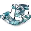 SLOOSH Pool Floats Chairs Adult,Inflatable Pool Lounge,Plant Pattern Floating Mat Hammock,Blow up Water Chairs Noodles rafts for Party Summer Water Beach Fun(Green leaves)