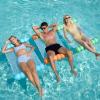 Sloosh 3 Pack Inflatable Pool Float Hammock, Water Lounges, Multi-Purpose Swimming Pool Accessories (Saddle, Lounge Chair, Hammock, Drifter), Lake, Outdoor, Beach(Orange/Green/Blue)