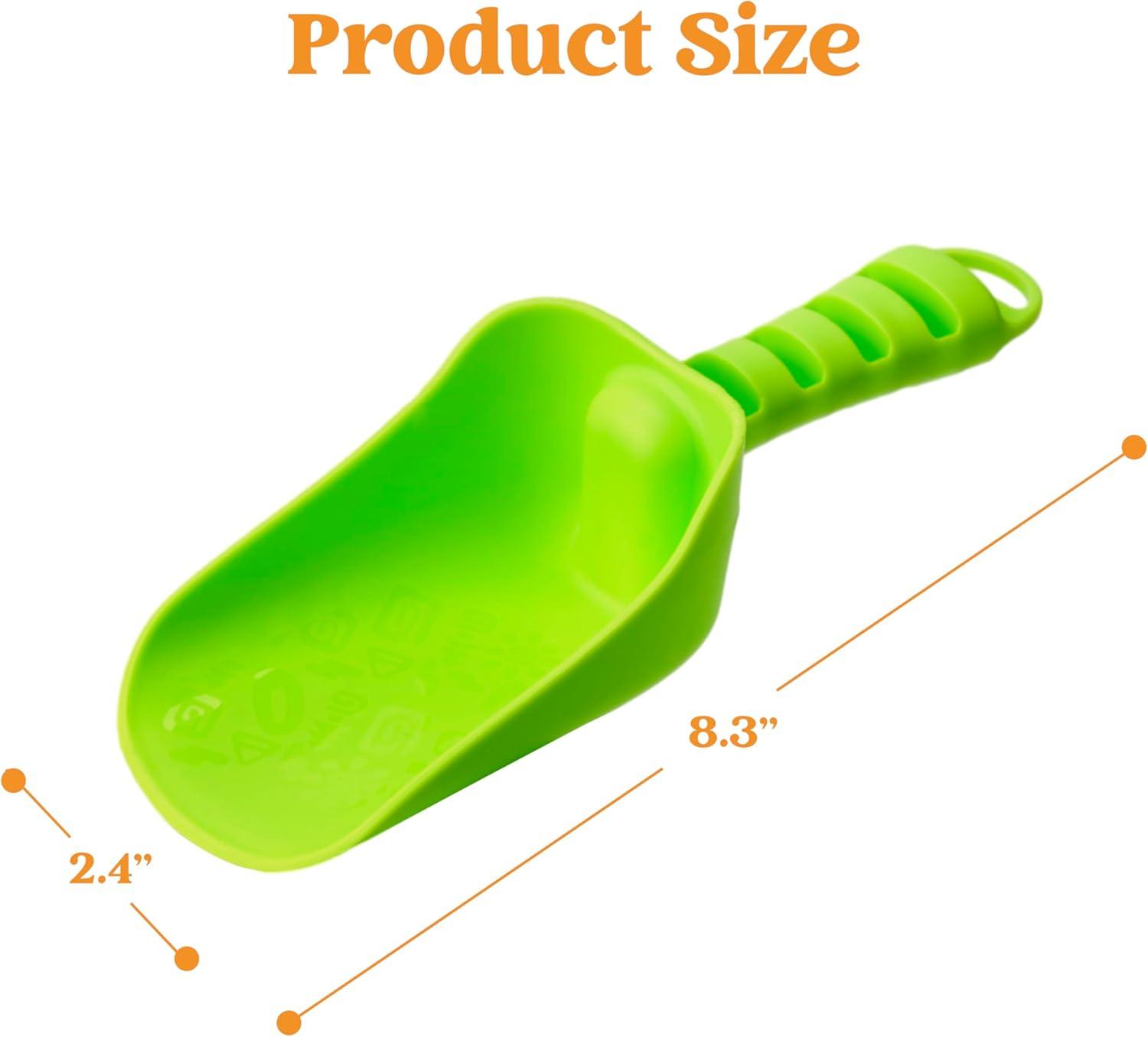 imageSloosh Beach Sand Shovels for Kids 4 Packs Shovels Colorful Scoops Travel Sand Toys for Toddlers Kids Outdoor Digging Play Heavy Duty Plastic Garden Planting Shovels Spades Sets Sandbox Toys