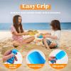 Sloosh Beach Sand Shovels for Kids – 4 Packs Shovels Colorful Scoops Travel Sand Toys for Toddlers Kids Outdoor Digging Play, Heavy Duty Plastic Garden Planting Shovels Spades Sets Sandbox Toys