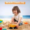 Sloosh Beach Sand Toys Set – Dump Truck Car Toy with Sand Molds for Toddlers Outdoor Play, Collapsible Foldable Buckets Mesh Bag Shovels Castle Animal Mold Sets, Kids Ages Sandbox Toys (Animals)(Animals)