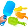 Sloosh Beach Sand Shovels for Kids – 4 Packs Shovels Colorful Scoops Travel Sand Toys for Toddlers Kids Outdoor Digging Play, Heavy Duty Plastic Garden Planting Shovels Spades Sets Sandbox Toys