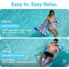 Sloosh 3 Pack 4-in-1 Inflatable Pool Floats – Water Hammock Lounges, Multi-Purpose Swimming Pool Accessories (Saddle, Lounge Chair, Drifter) for Pool, Lake, Outdoor, Beach(Green/Blue/Orange)