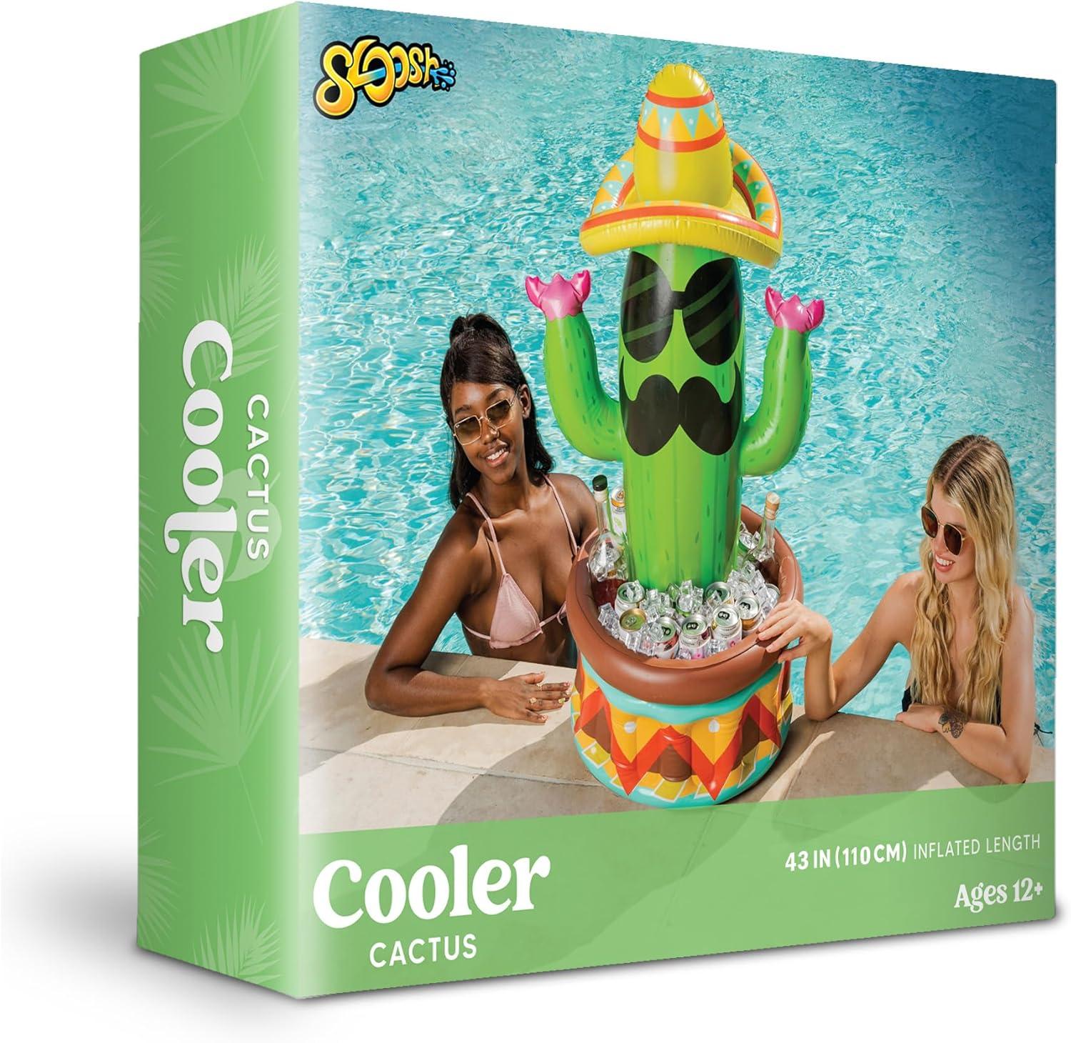 imageJOYIN 43 Inflatable Cactus Cooler with Sombrero Hat for Fiesta Cinco de Mayo Party Supplies Inflatable Party Cooler Pool Party Decoration
