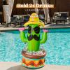 JOYIN 43″ Inflatable Cactus Cooler with Sombrero Hat for Fiesta, Cinco de Mayo Party Supplies, Inflatable Party Cooler, Pool Party Decoration