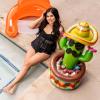JOYIN 43″ Inflatable Cactus Cooler with Sombrero Hat for Fiesta, Cinco de Mayo Party Supplies, Inflatable Party Cooler, Pool Party Decoration