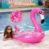 JOYIN Inflatable Flamingo Pool Floats – Flamingo Pool Tube Swim Ring Floaties with Glitter for Adults Kids Floating, Fun Beach Lake Floaty Raft, Summer Swimming Pool Toys Party Decorations