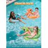 SLOOSH 3-Pack Inflatable Pool Tubes Floats – Dinosaur & Sea Turtle & Dolphin Swimming Rings for Kids Toddler, Pool Beach Water Float Party in Summer Decorations 32″