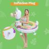 SLOOSH Inflatable Llama Pool Float 43.5”, Pool Tubes, Fun Beach Floaties, Summer Pool Raft Lounger, Swim Party Toys, Swimming Pool Party Decorations for Kids & Adults
