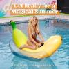 Sloosh Inflatable Banana Pool Float – Ride on Banana Pool Floats Funny Swimming Pool Party Decorations