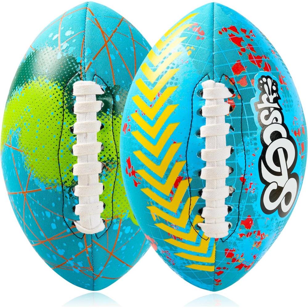 imageSloosh 2Pcs Swimming Pool Waterproof Football 85 Sport Pool Football Water Outdoor Sports Pool Toy for Backyard Pool Play Beach Game