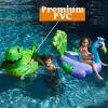 Sloosh 2-Pack Inflatable Dinosaur & Peacock Pool Floats Set, Fun Beach Floaties for Swim Party Decorations Toys, Inflatable Island, Summer Pool Raft Lounge Ride On for Adults Kids