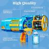 Sloosh Bubble Gun Toy, 10000+ Bubbles, No Dip Automatic Bubble Machine with Colorful Lights for Kids 3 4 5 6 7 8 9 10 11 12 13 Years Old, Adults, Birthday, Wedding, Summer Parties