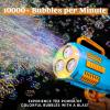 Sloosh Bubble Gun Toy, 10000+ Bubbles, No Dip Automatic Bubble Machine with Colorful Lights for Kids 3 4 5 6 7 8 9 10 11 12 13 Years Old, Adults, Birthday, Wedding, Summer Parties