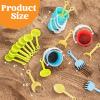 12pcs Beach Sand Bucket and Shovel Toys Party Favors 3in