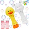 JOYIN 2 Packs Duck Bunny Bubble Wands with 2 Bottle of Bubble Solution (50ml) for Kids & Toddlers, Outdoor Party Supplies, Weddings, Gifts, Summer Toy, Easter