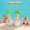JOYIN 2 Packs Inflatable Palm Tree Cooler, 31.5″ Hawaiian Inflatable Cooler Palm Tree Decor, Party Decoration Party Supplies for Pool Party, Luau Party and Hawaiian Party