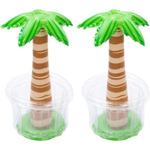 JOYIN 2 Packs Inflatable Palm Tree Cooler, 31.5″ Hawaiian Inflatable Cooler Palm Tree Decor, Party Decoration Party Supplies for Pool Party, Luau Party and Hawaiian Party