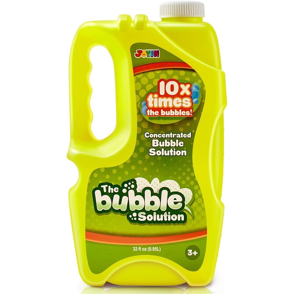 image:imageJOYIN 32 OZ Concentrated Bubble Solution for Bubble Machines Up to 25 Gallons Concentrated Solution Refills for Machine Wands Blower Easter Kids PartiesYellow