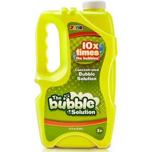 JOYIN 32 OZ Concentrated Bubble Solution for Bubble Machines (Up to 2.5 Gallons), Concentrated Solution Refills for Machine, Wands, Blower, Easter, Kids, Parties(Yellow)